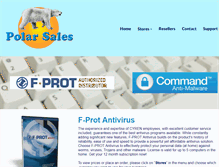 Tablet Screenshot of polarsales.com